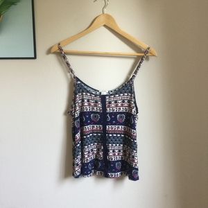 Forever 21 patterned camisole tank top
